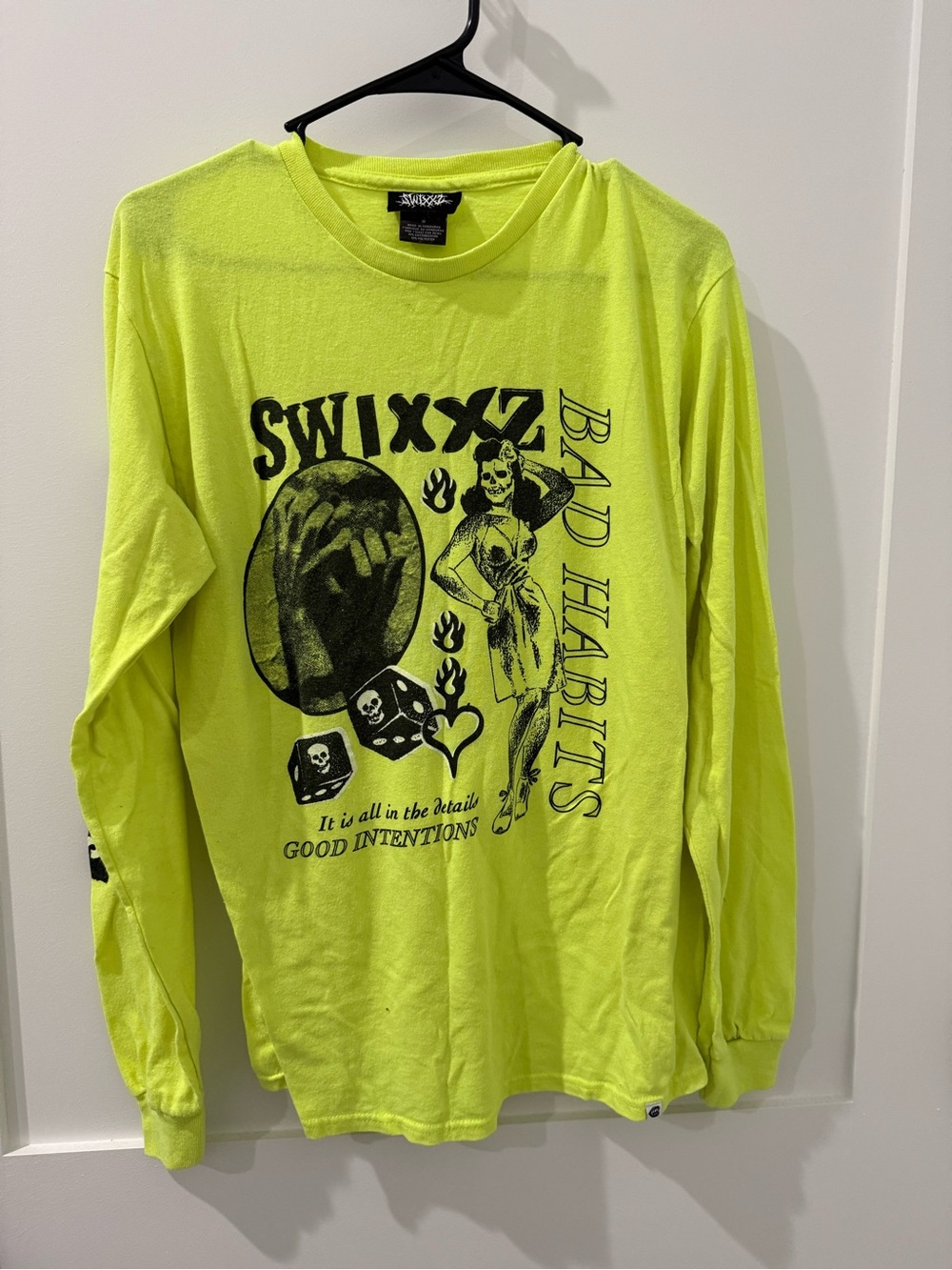 Swixxz Neon Graphic Long Sleeve Tee medium